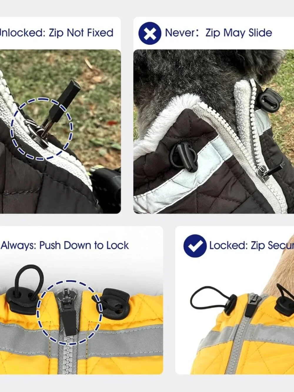 FUAMEY Dog Coat for Medium Dogs